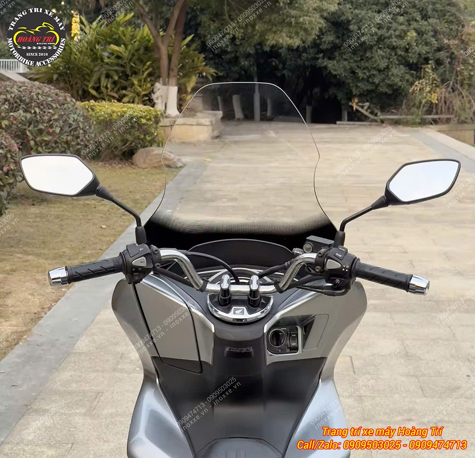 Kính chắn gió HTR lắp chuẩn PCX 2018